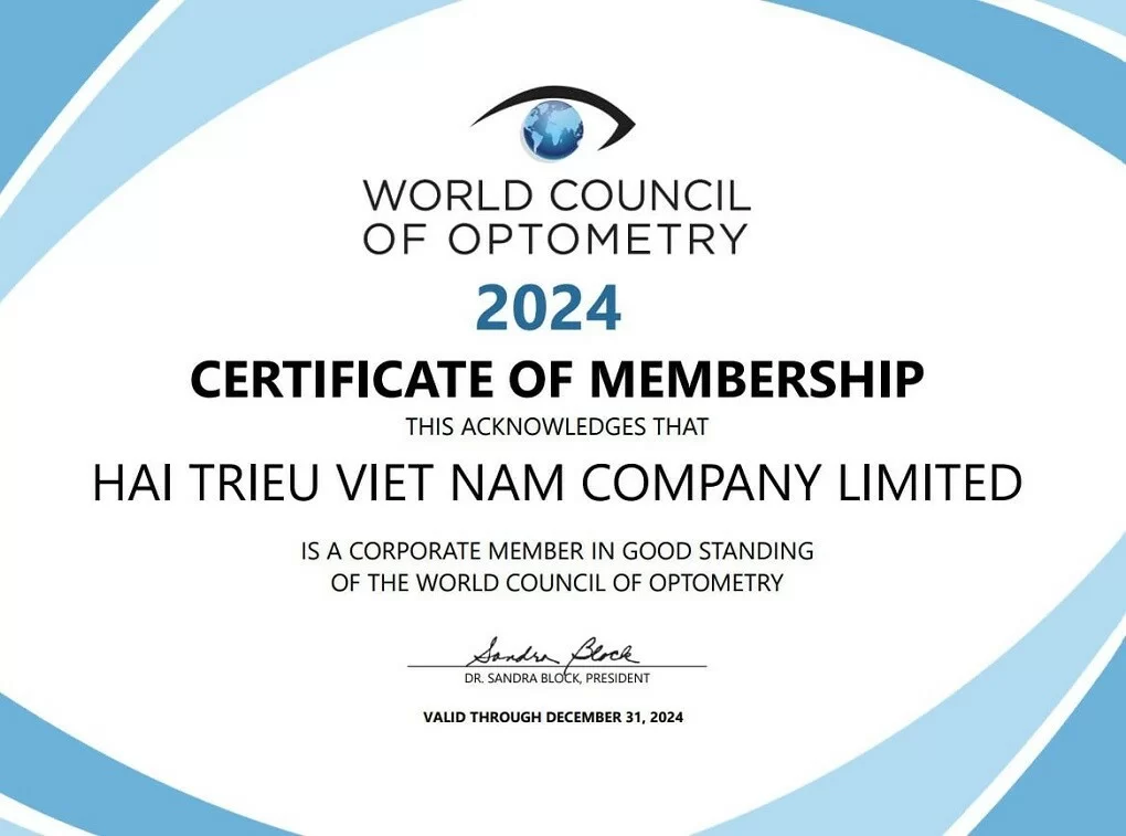 Kính Hải Triều chính thức trở thành thành viên của Hội đồng Nhãn khoa Thế giới (WCO)