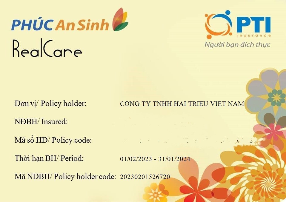 Thẻ bảo hiểm PVI
