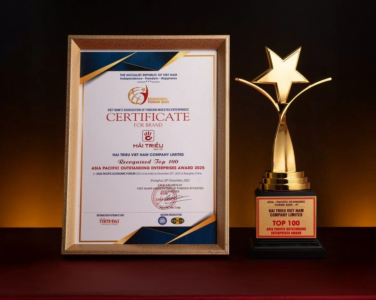 Đồng Hồ Hải Triều tự hào vinh danh "Top 100 Thương hiệu tiêu biểu Châu Á - Thái Bình Dương"
