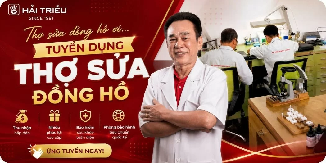 Tuyển dụng việc làm vị trí thợ sửa đồng hồ