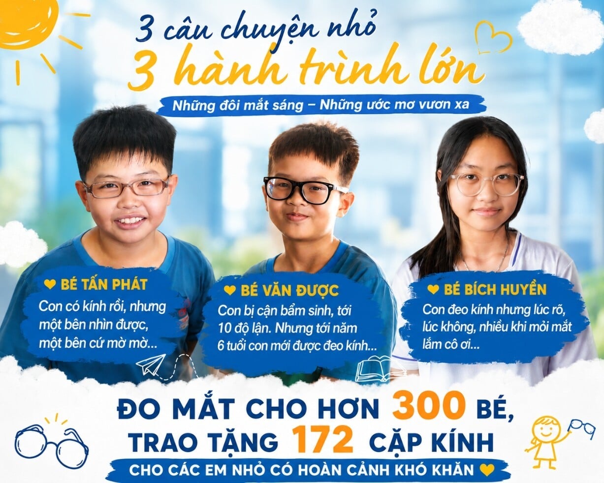 Các bé tại Làng May Mắn chia sẻ với các tình nguyện viên