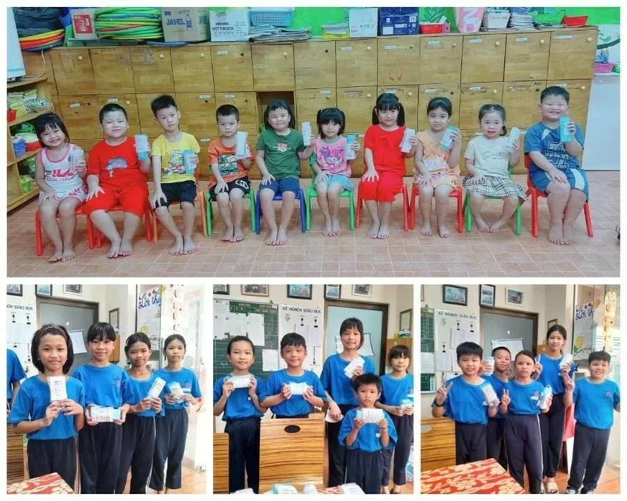 172 chiếc kính đã được trao đến các bé sau quá trình khám sàng lọc và đo mắt kỹ lưỡng