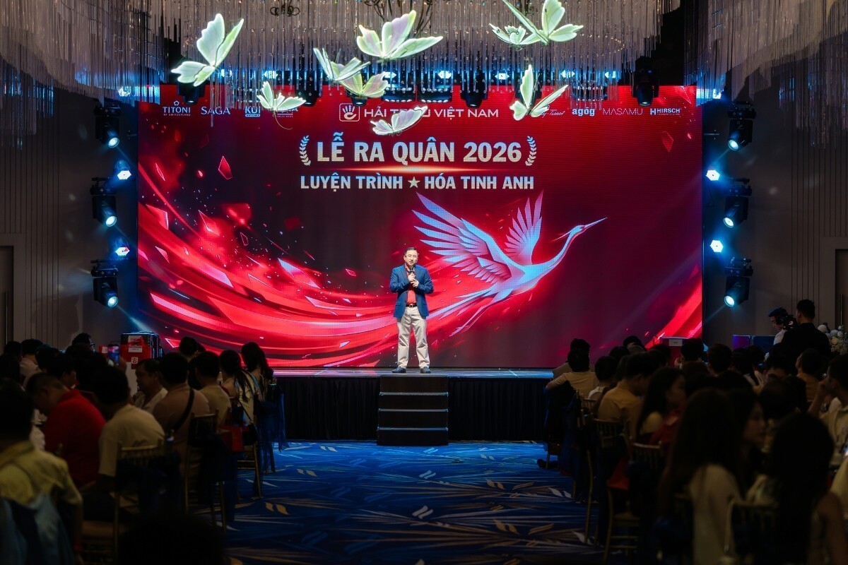 Ông Đặng Thanh Hải, Giám đốc Điều hành đang phát biểu