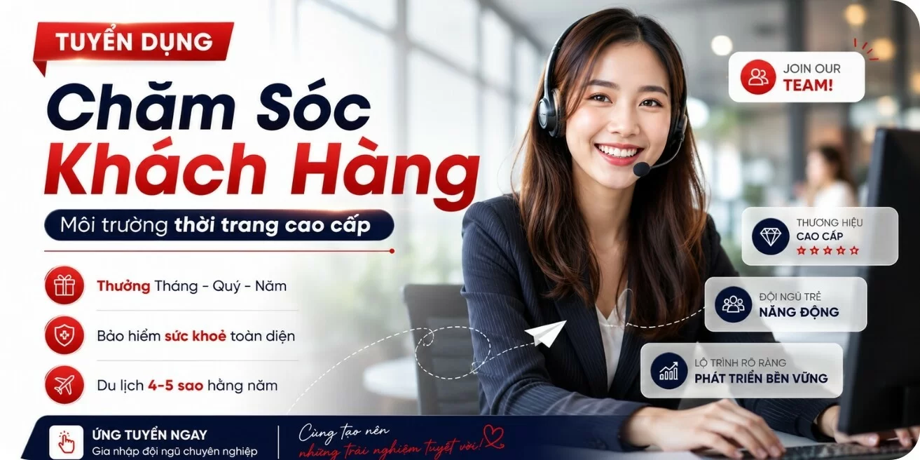 Tuyển dụng chuyên viên Chăm sóc khách hàng (CSKH)